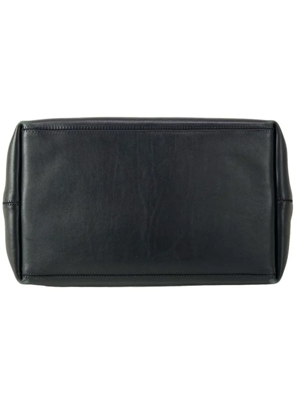 Celine Tote Cabas Phantom Studs Black Silver Leather